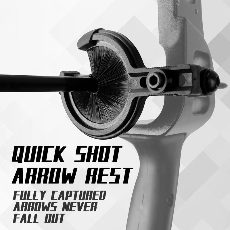 longbowmaker Whisker Biscuit Quick Shot Archery Arrow Rest - Full Containment Brush Rest for Accurate Shots for Left and Right Bow - Image 3